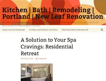 Tablet Screenshot of portlandhomerenovation.com